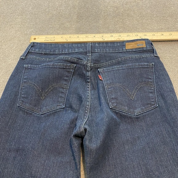 Levi's Legging Jeans Womens 29x30 Hemmed Dark Wash Stretch Skinny Denim Blue - Picture 8 of 13